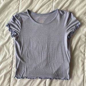 AMERICAN EAGLE BABY BLUE CROP TOP